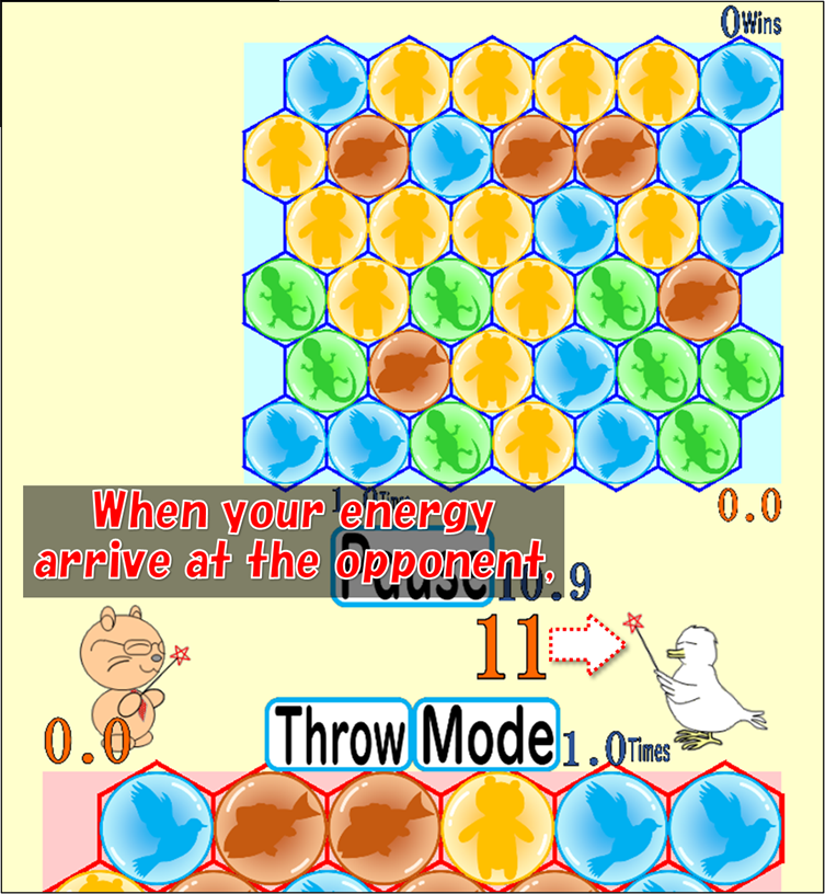 Occupy The Opponent's Hexagons 1