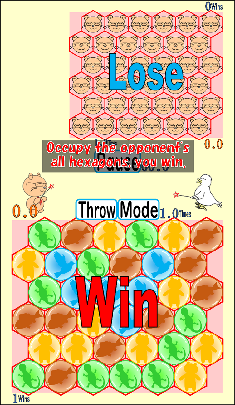 Occupy The Opponent's All Hexagons