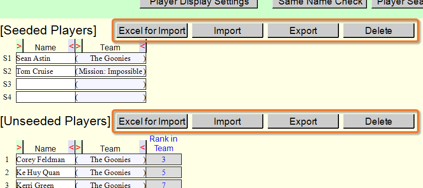 Control of Players in Bulk