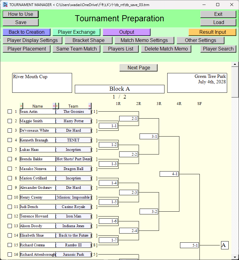 Tournament Preparation Scene