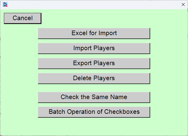 Control of Players in Bulk