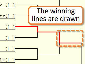 Winning lines