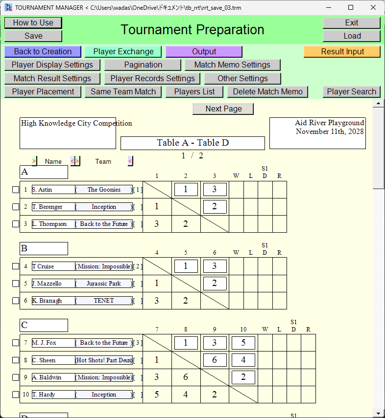 Tournament Preparation Scene