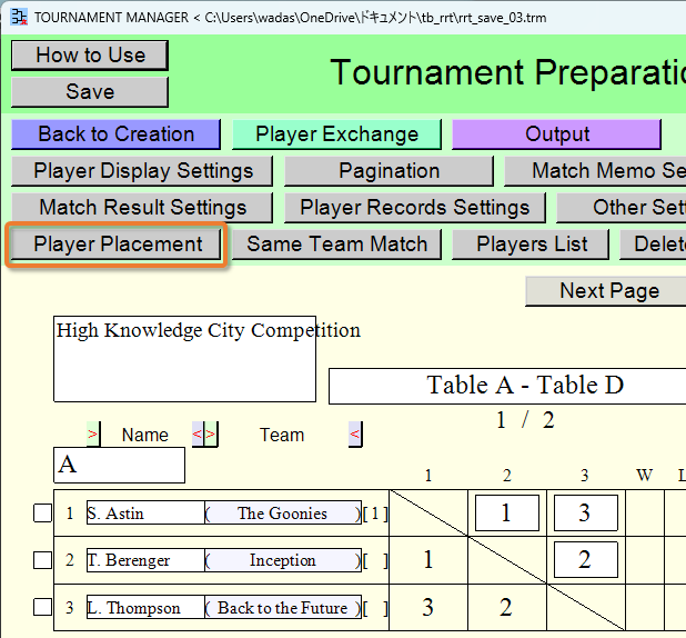 Control of Players in Bulk