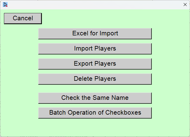 Control of Players in Bulk