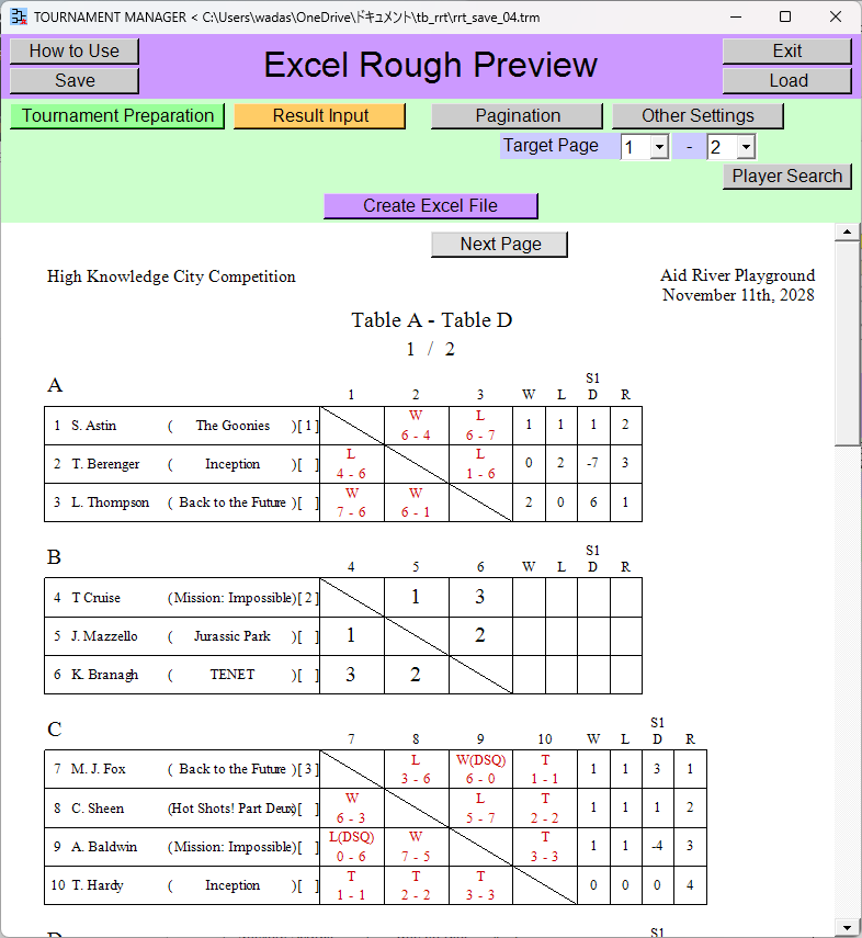 Create Excel File
