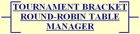 TOURNAMENT BRACKET ROUND-ROBIN TABLE MANAGER logo