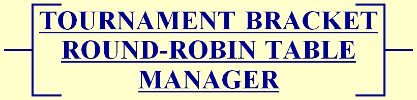TOURNAMENT BRACKET ROUND-ROBIN TABLE MANAGER logo